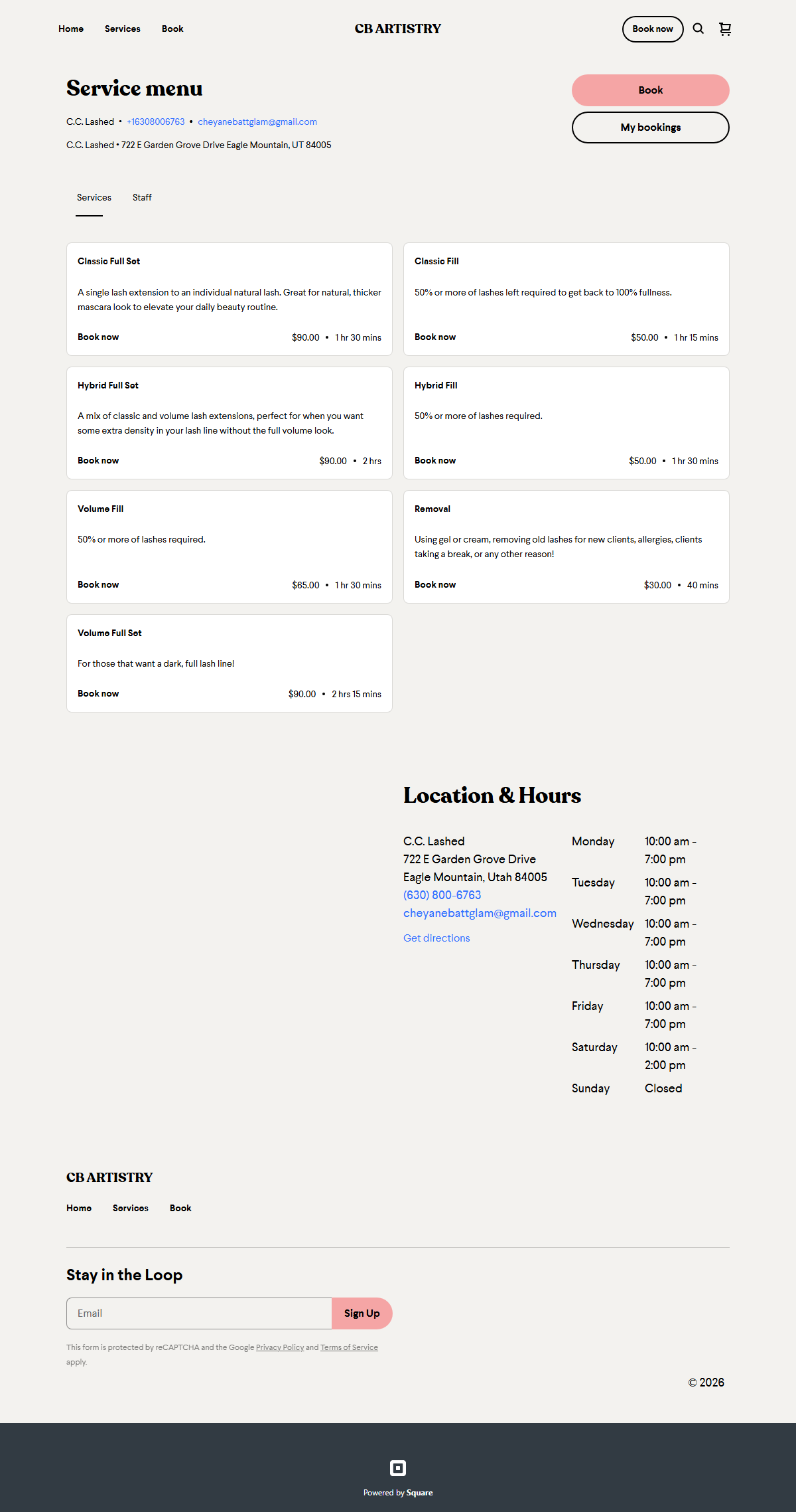 Current site